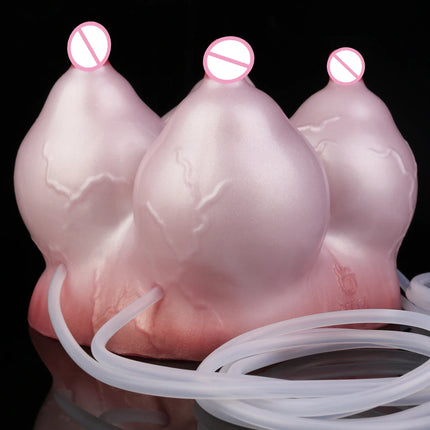 NNSX Male Masturbator Big Boobs with Nipple & Soft Breast Pocket Pussy Onahole Silicone Vagina Sex Toys Stroker for Men 18+