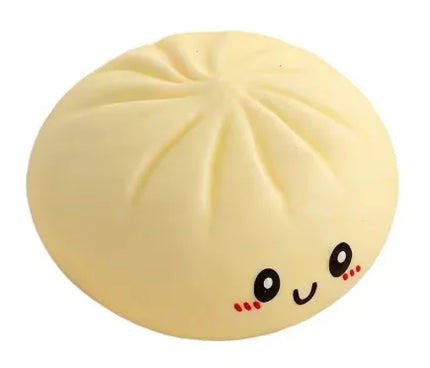 Giant Dumpling Squeeze Toy for Anxiety Relief Soft Steamed Stuffed Bun Simulation Food Fidget Decompression Dough Toy