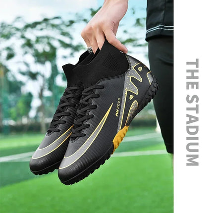 Original Men Football Field Boots Professional Society Cleats Children Soccer Shoes Grass Training Kids Non Slip Football Shoes