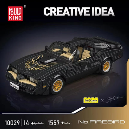 1557Pcs Technical Car Toys The Black Firebird Sport Racing Car Building Block Assembly Car Model Kids Christmas Gift Boys