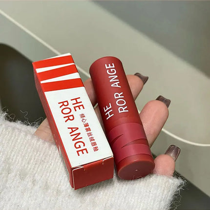 Matte Nude Velvet Liquid Lipstick 5 Color Sexy Red Coffee Lip Gloss Matte Lipstick Waterproof Non Stick Cup Lip Tint Mud Makeup