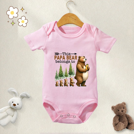 100% Cotton Baby Clothes Bodysuit Daddy I Love You Happy Fathers Day for 0 To 12 Months Newborn Short Sleeves Romper