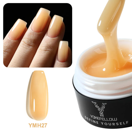 NEW YOKEFELLOW Builder Gel Nail Polish 15g Jelly Blue Hard Gel HEMA TPO Free Extension Gel Colorful Builer Varnish For Nail DIY