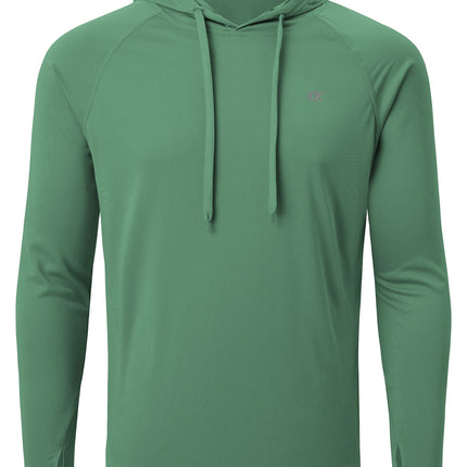 Summer Men Fishing Shirts Cooling Hoodie Men's Long Sleeve UPF 50+ Rash Guard Hoodie Tracksuit Running Hiking Jogger Shirt
