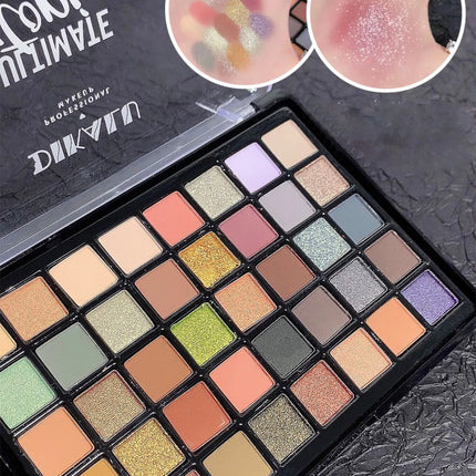 DIKALU 40 Color Eyeshadow Palette Utopia Queen Earth Pearl Matte Glossy Multi-Color Palette