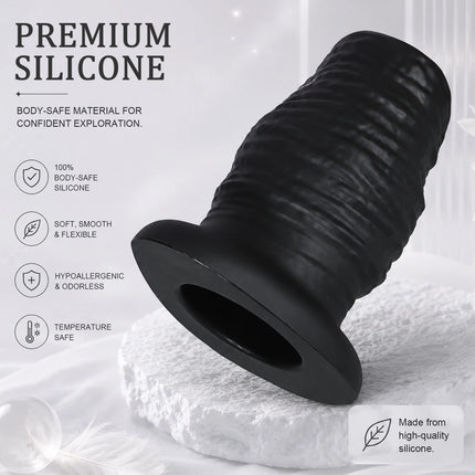Butt Plug Huge Hollow Anal Plug Silicone Butt Plug Anal Speculum Ass Plug Anus Enema Flushing Sex Toys For Women Men Ass Dilator