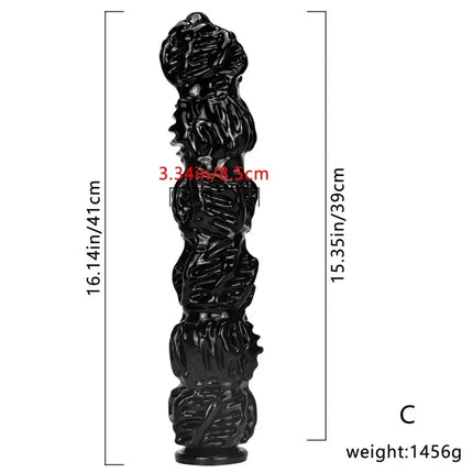 Black Huge Anal Plug Dildos Prostate Massage Vaginal Anal Stimulator Fisting Long Buttplug Anus Dilator Sex Toys for Women/Men