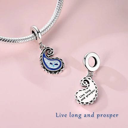 Spring Charms Beads Pendant 925 Sterling Silver Flower Butterfly Dragonfly Mushroom Charms Fit Bracelet Woman Man DIY Jewelry