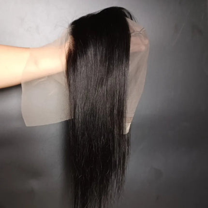 13x4 13x6 Human Hair Lace Frontal With Wig Cap Natural Color 150% Density Pre-Plucked Brazilian Virgin Hair 16-20 Inch
