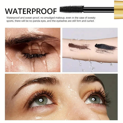 3PCS Black Eyeliner Pencile+Mascara+Liquid Eyeliner Pen Set Waterproof Smudge-Proof for Bold Eye Makeup Gifts Natural Eyeliner
