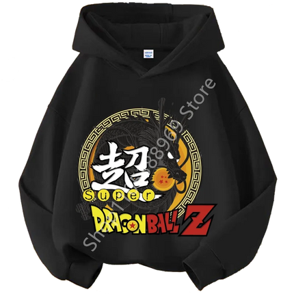 2026 Dragon Ball Chibi Characters Kids Hoodie 100-160 Size 3-12 Years Boys Casual Sporty Children's Sweatshirt