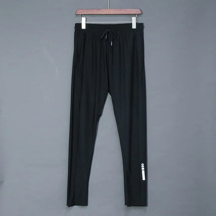 Summer Thin Men's Jogging Sweatpants Elastic Shrink Leg Casual Outdoor Training Fitness Sport Pants Running Trousers Mens Pants