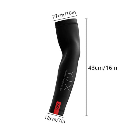 Summer Cycling Arm Sleeves UV Protection Ice Silk Arm Cover Breathable Quick Dry Cooling Hiking UPF50+ Sweat Absorb Arm Cover