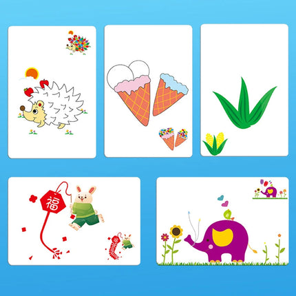 Children Finger Painting Set Baby Montessori Toys Creative DIY Toddler Finger Drawing Books Kids Learning Educational Toy Gifts