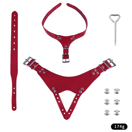 ANOSX Male Chastity Belt PU Leather Strap For Penis Cage Belts Chastity Cage Accessory Harness Underwear Sex Toys For Men