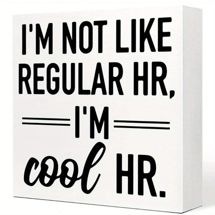 1pc, Country Humor Human Resources Canvas Prints Wall Art Decor Desk Sign I'm  Cool HR Poster Artwork Home Office Decor Decor