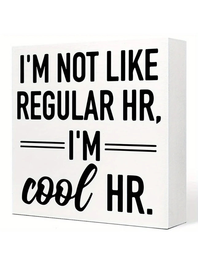 1pc, Country Humor Human Resources Canvas Prints Wall Art Decor Desk Sign I'm Cool HR Poster Artwork Home Office Decor Decor