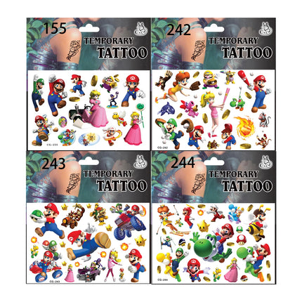Brother Mario Party Favors Gifts Stamps Slap Bracelet Stickers Christmas Stocking Fillers Birthday Souvenirs Decoration Supplies