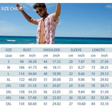 2024 Men's Gradient Striped Shirt Slim Breathable Fashion Short-sleeved High-quality Design Casual Button-down Shirts Male