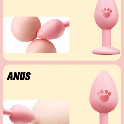 3 Sizes Anal Plug Butt Women Men Silicone Round Shaped Erotic Penetration Anal Bullet Gay anal Masturbator Sex Toy for Adults 18