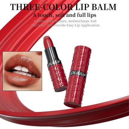 Velvet Sexy Lipstick Waterproof Long Wearing Non Transfer Sweat Proof Lip Gloss Moisturizing Hydration 3 Colors