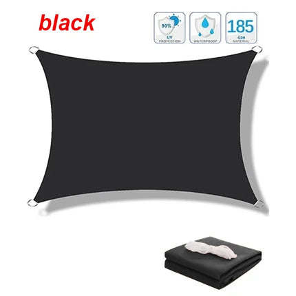 Outdoor Awnings Waterproof Sun Shade Sail Garden Canopi For Terrace Car Canvas Awning Rectangle Pool Sun-Shelter Sunshade Sail