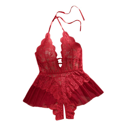 Plus Size Underwear Lace Bodysuit Women Nightgown