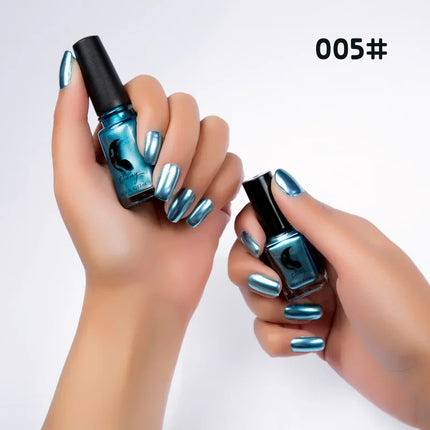 Metal Colour Nail Gel Polish Semi Permanent Mirror Gel Varnish Base Top Coat UV Gel Varnish Soak Off Nails Art Glue Nail Polish