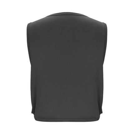 Women Sleeveless Yoga Tops Breathable Blouse Cover Up Gym Workout Cool T-Shirt Running Short Tank Crop Top Athletic Vest