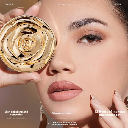 Skin KISSMWAH Cushion BB Cream 3 In 1 Multifunctional Base Makeup Combination Set Soft Light Black Gold Rose Light Makeup Powder