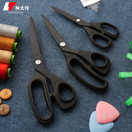 Black Scissors 5/9/10inch Tailor'S Scissors Stainless Steel For Home Fabric Cloth Cutting Scissor Sewing Tool