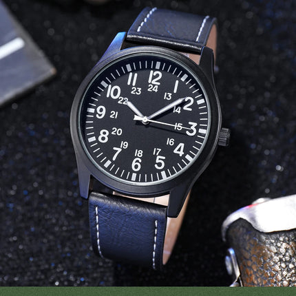 TPW Air Force Field Watch Fabric Strap 24 Hours Display Quartz Movement 42mm Dial
