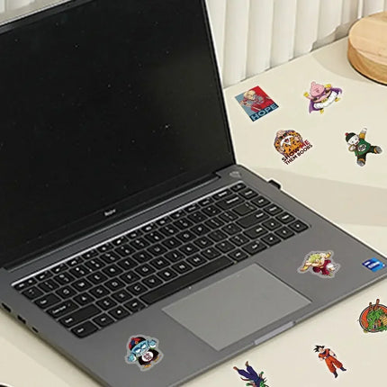 104pcs Dragon Ball transparent stickers hot blooded cartoon anime waterproof graffiti for cups suitcases decorative toy gift