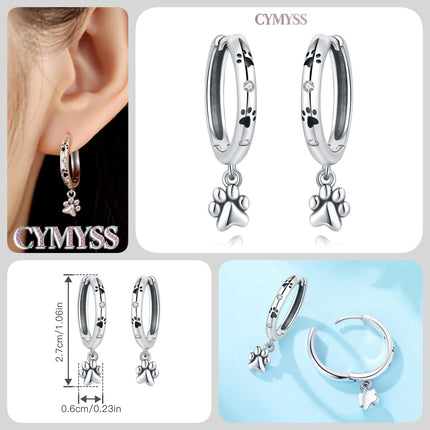 925 Sterling Silver Inlaid Zircon Butterfly Earrings Insect Element Original Design Women's Fashion Party Jewelry Gift Ear Loops