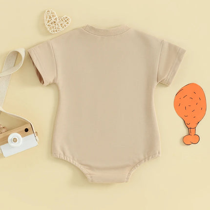 Newborn Baby Boy Girl Farm Clothes Vintage Chicken Cow Printed Bubble Romper Tops  Western Summer Outfits