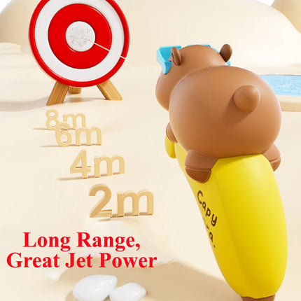 1/2pcs Cartoon Capybara Spray Water Toys Summer Beach Long Range Spray Toys Children Outdoor Cute Sprinkling Water Toys For Kids