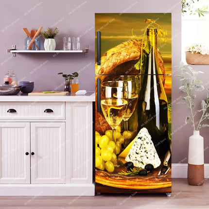 Coke Vending Machine Mural Refrigerator Door Art Mural Sticker Peel and Stick Phone Booth Coffee Wallpaper Fridge Door Decals