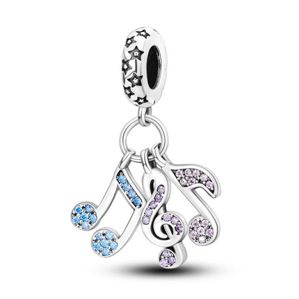 Charm Hot Sales 925 Sterling Silver Charms Beads CZ pave Round Charms Fit Original Bracelet Necklace Charms Jewelry Gift DIY