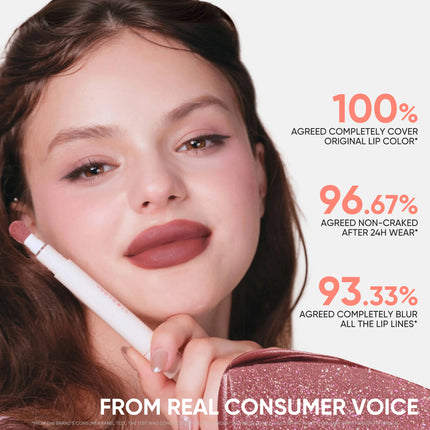 JUDYDOLL CUSHION MATTE LOCK LIP CREAM - 24hr Long-Lasting Waterproof Smudge-Proof Moisturizing That Reduces Lip Lines