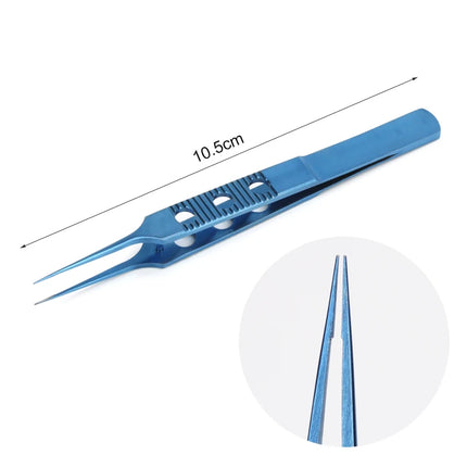 1 pc Eyelid Tweezers 10.5cm ophthalmic microsurgical instruments Ophthalmic forceps with hook platform
