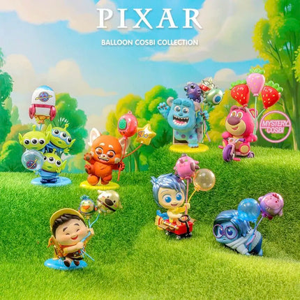Genuine Pixar Cosbi Balloon Collection Mystery Blind Box Mini Action Figure Desktop Decor Collectible Toy Gift For Anime Fans