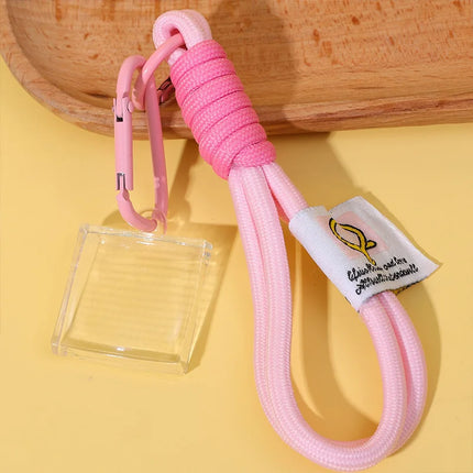 Harajuku Clear Pixel Filter Keychain Creative Blank Acrylic Small Frame Keyring Couple Anniversary Bag Pendant DIY Accessories