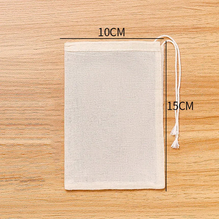 Cotton Gauze Tea Bags 50pcs Empty Pocket String Bag Reusable for Spice Tea Infuser Soup Teabags Kitchen Accessories Gadgets