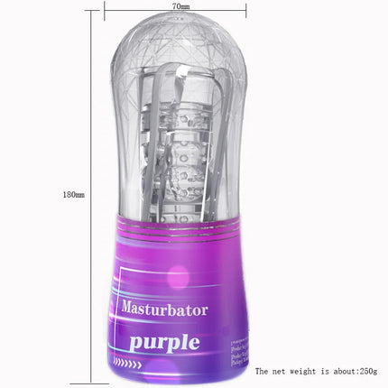 Male Masturbator Cup Soft Pussy Sex Toys Transparent Vagina Adult Endurance Exercise Adult supplies Vacuum Pocket Cup for Men
