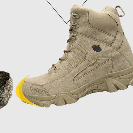 2024 Fashion Men's Desert Combat Boots Outdoor Leather Hiking Shoes Men Hunting Work Safty Boots Men's Short Boots ankle boots