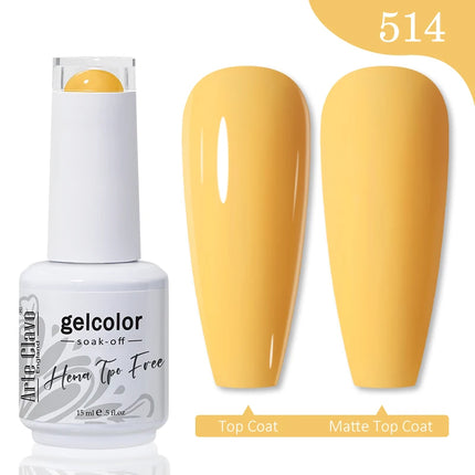 Arte Clavo Hema Free TPO Free Nail Gel Polish Nail Supplies Vernis Semi Permanent Nail Art Manicure Soak Off UV Gel Nail Varnish