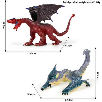 Oenux Simulation Dinosaur Dragon Turtles Fire Bull Orangutan Magma Golem Animal Model Action Figures Pvc Collection Kid Toy Gift
