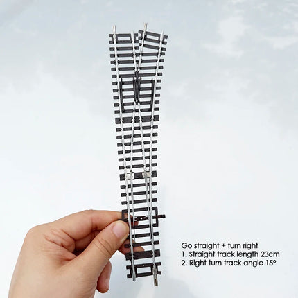 1/87 Ho Scale Train Track Model Railway Track Can Be Powered Nickel Silver Narrow Gauge Curved Track Turnout Track Model