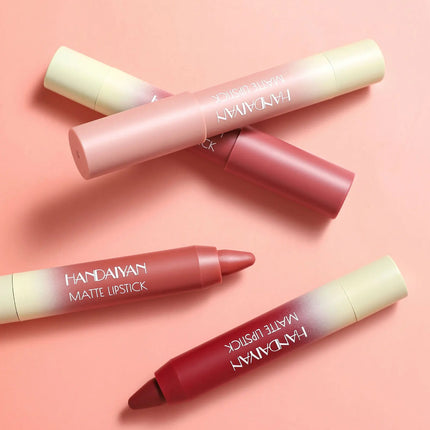 8 Colors Matte Lipstick Long Lasting Waterproof Hydrating Lip Liner Non Sticky Lightweight Velvet Lipliner Moisturizing Cosmetic