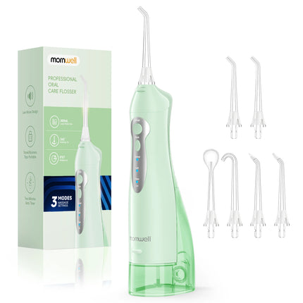 Mornwell Water Flosser Teeth Picks 6 Jets 3 Modes Portable Cordless D52 Water Floss For Teeth Cleaner IPX7 Waterproof Oral Picks